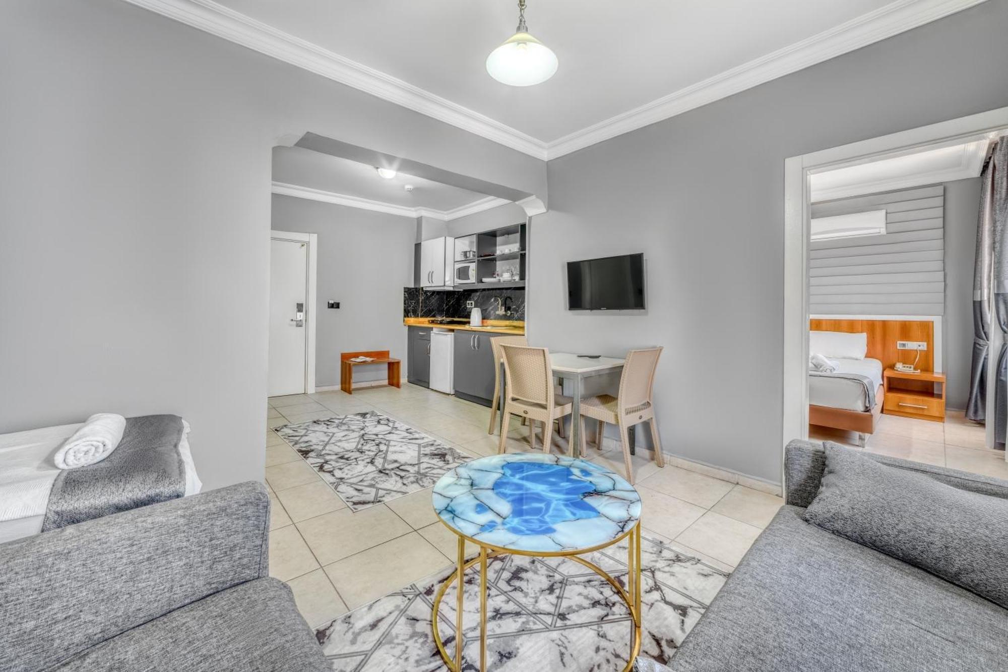 Kleopatra Icaria Apart Hotel Alanya Buitenkant foto