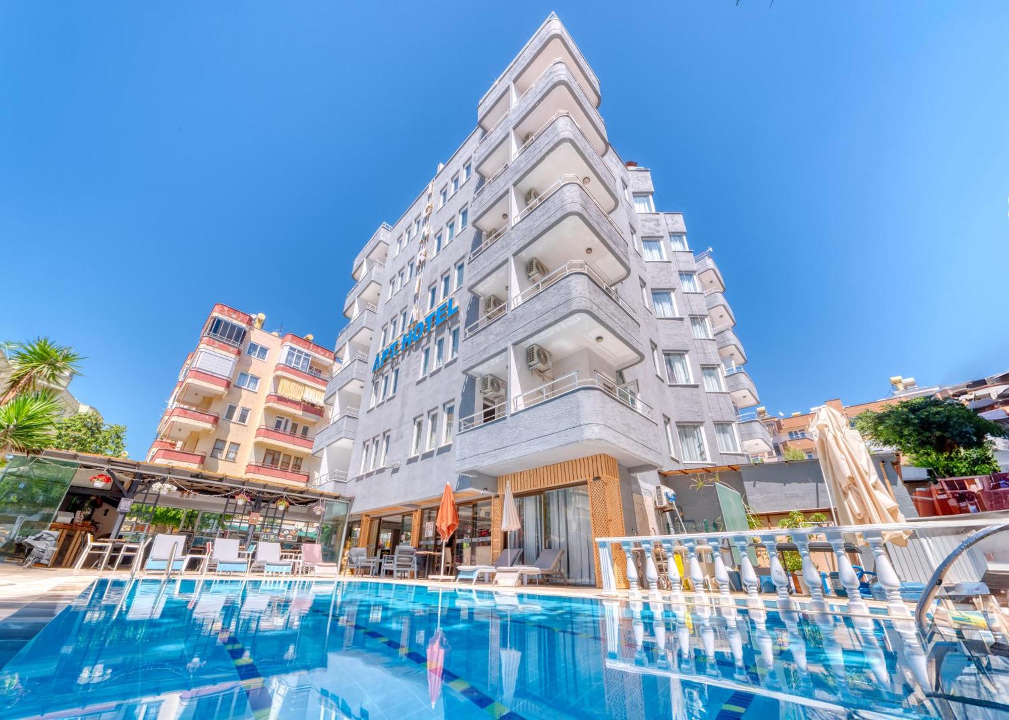 Kleopatra Icaria Apart Hotel Alanya Buitenkant foto