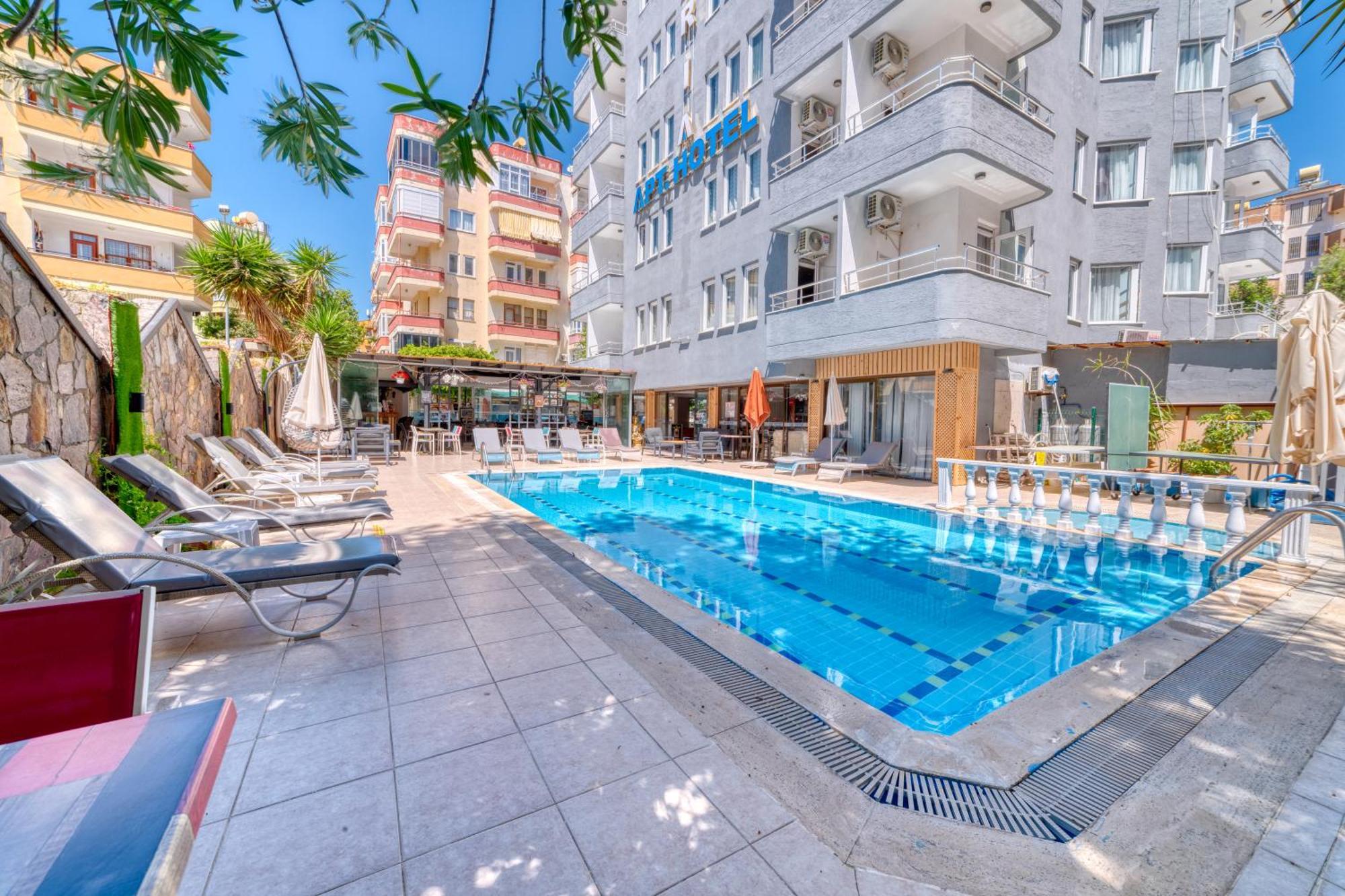 Kleopatra Icaria Apart Hotel Alanya Buitenkant foto